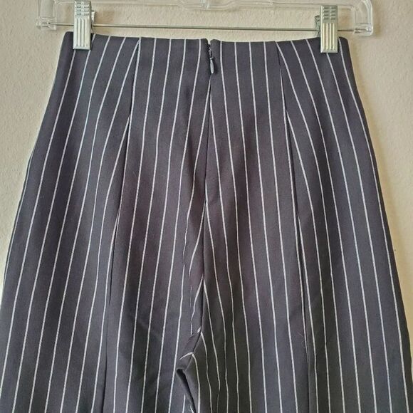 Naked Wardrobe The Pinstripe Cigarette Pants in Black - Picture 11 of 13